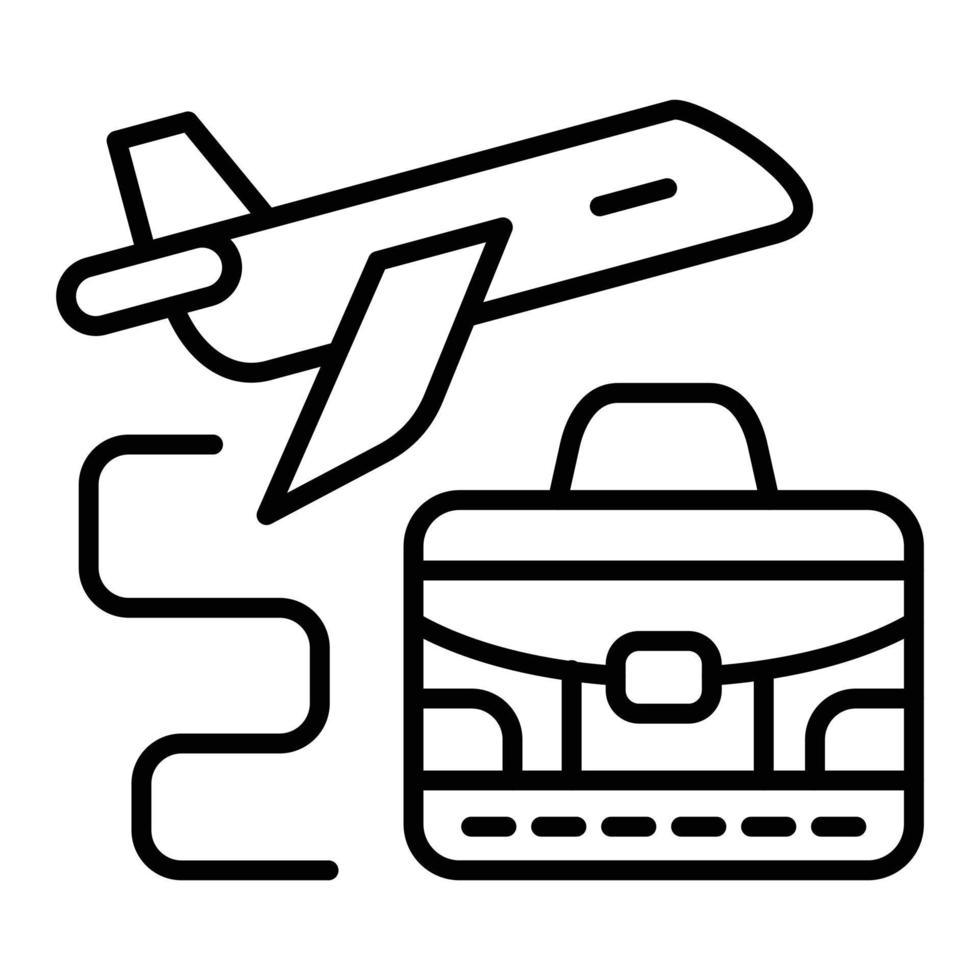 Business Trip Icon Style vector