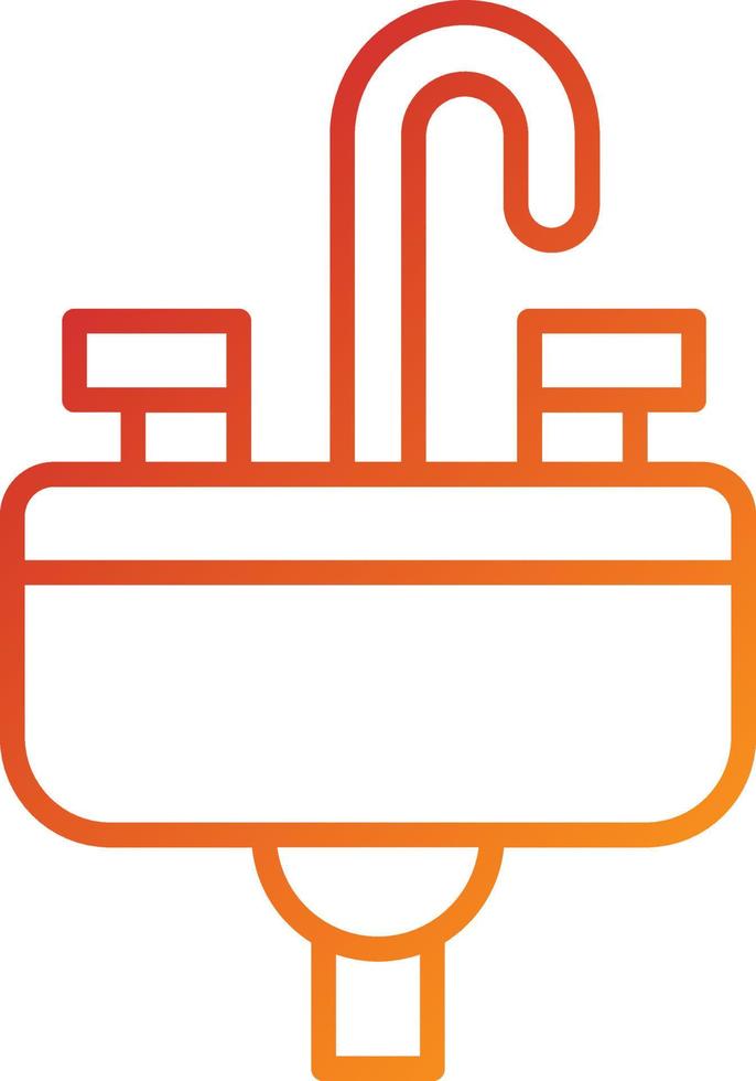 Sink Icon Style vector