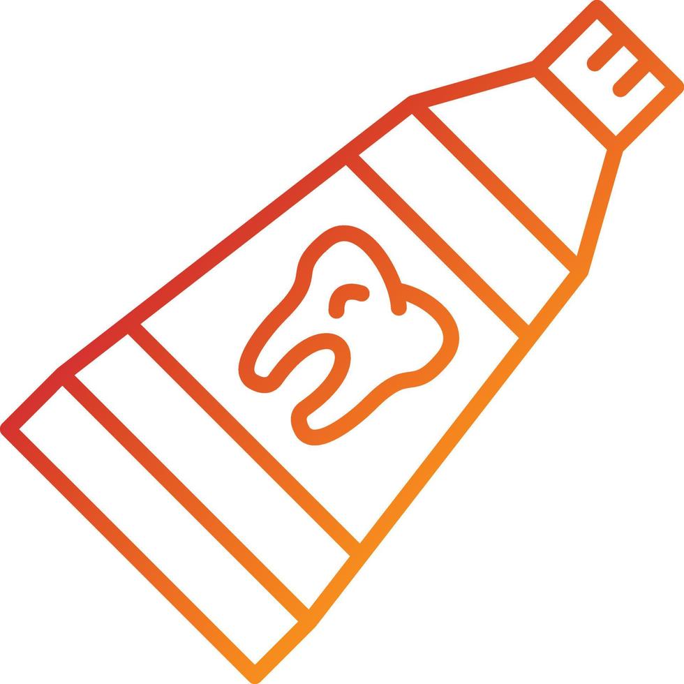 Toothpaste Icon Style vector