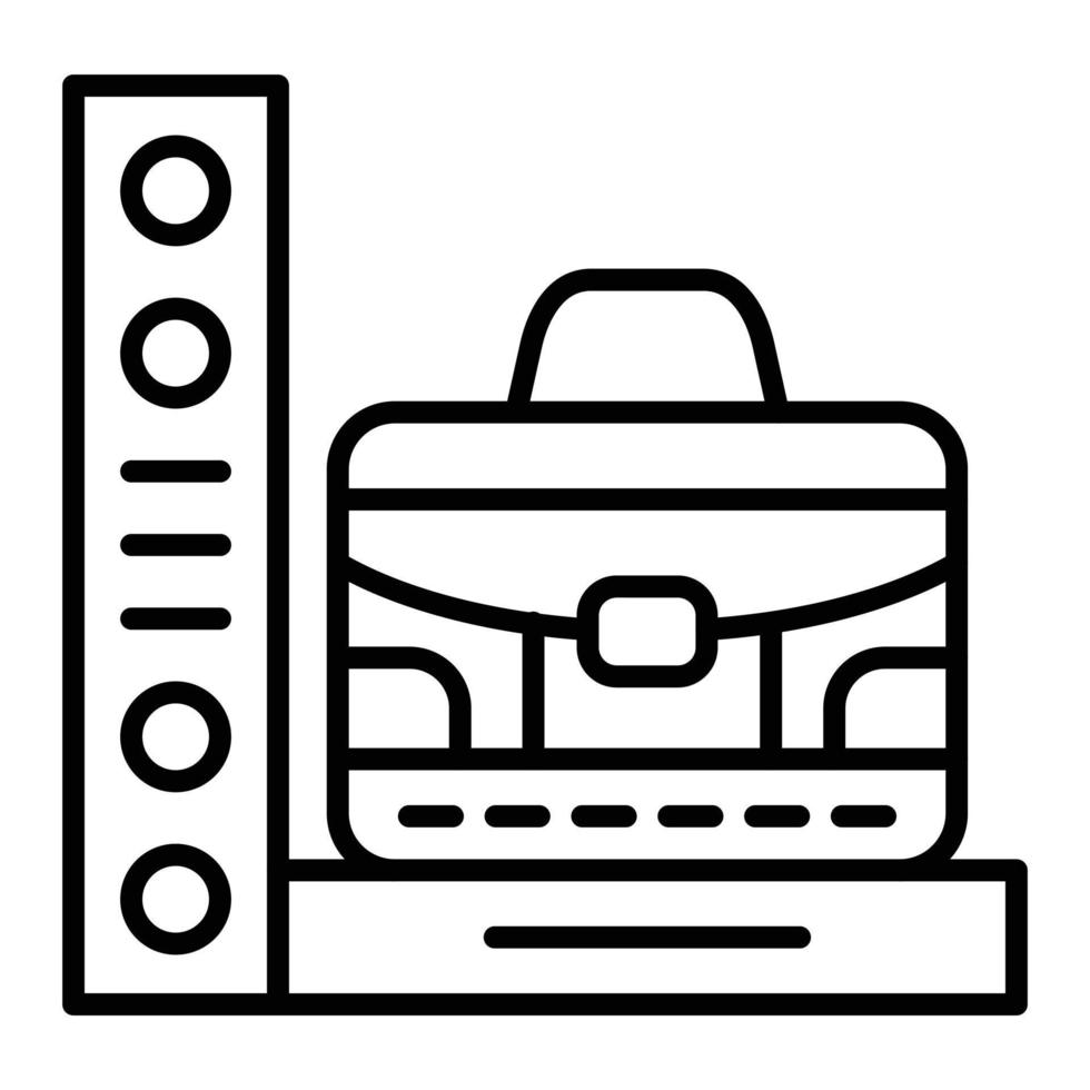 Luggage Scan Icon Style vector