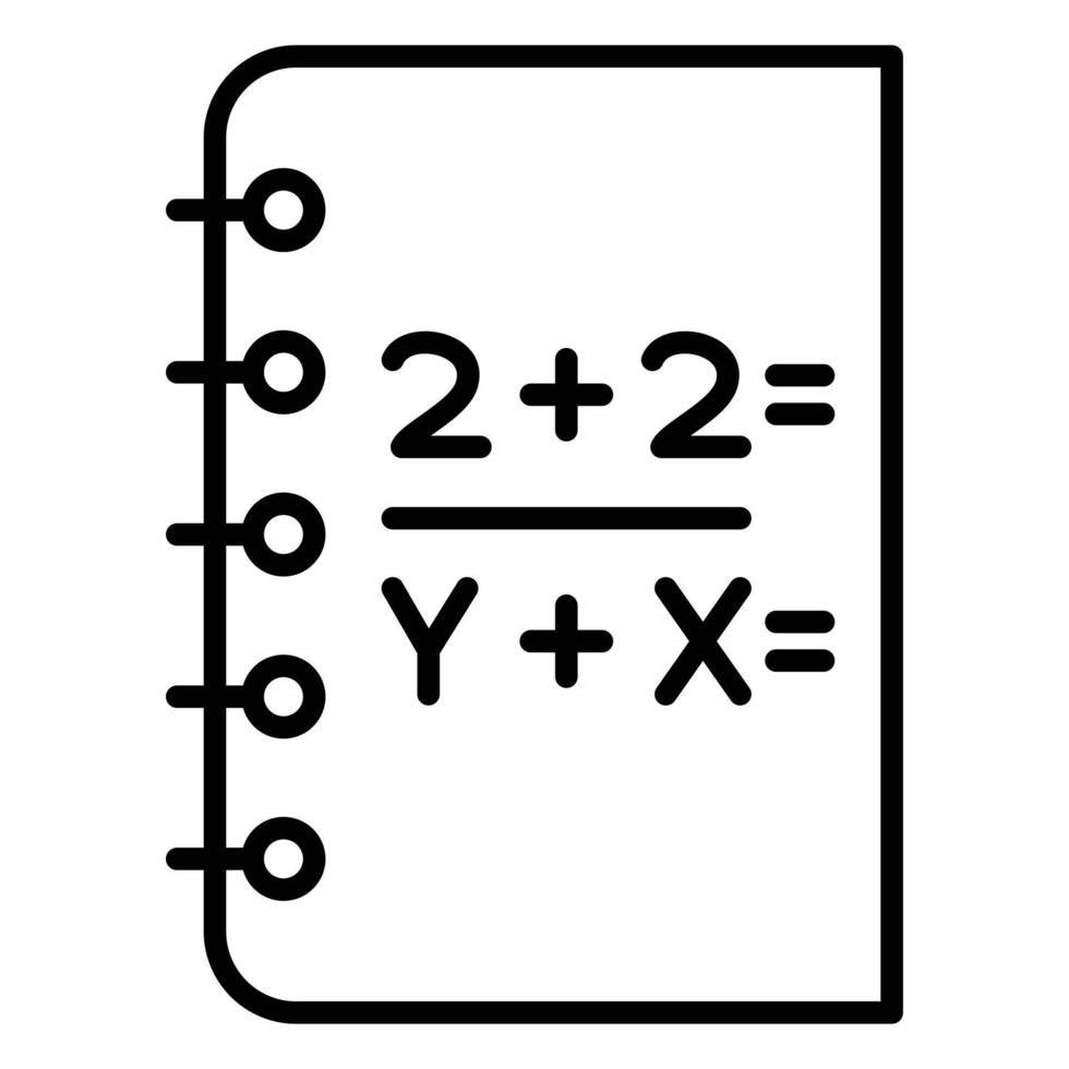 Mathematics Icon Style vector