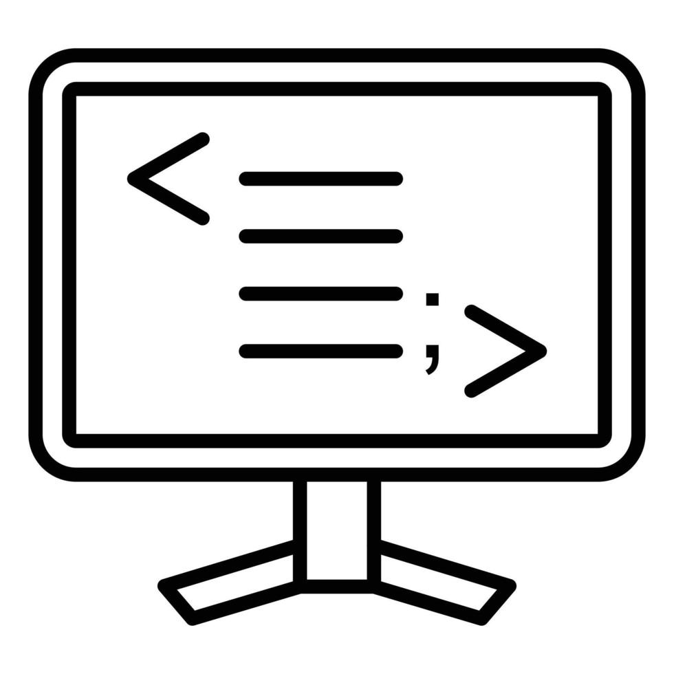 Web Programming Icon Style vector