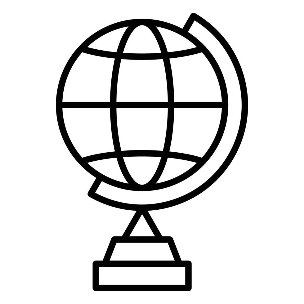 Globe Stand Icon Style vector