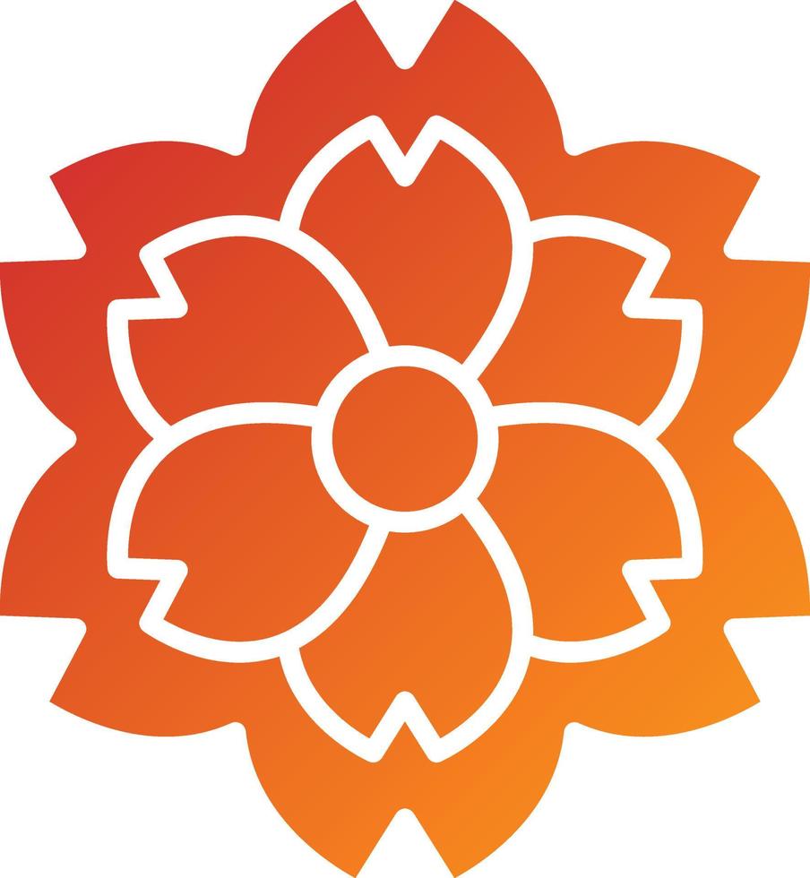Cherry Blossom Icon Style vector