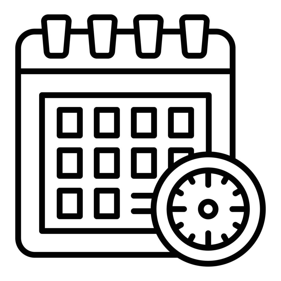 Deadline Icon Style vector