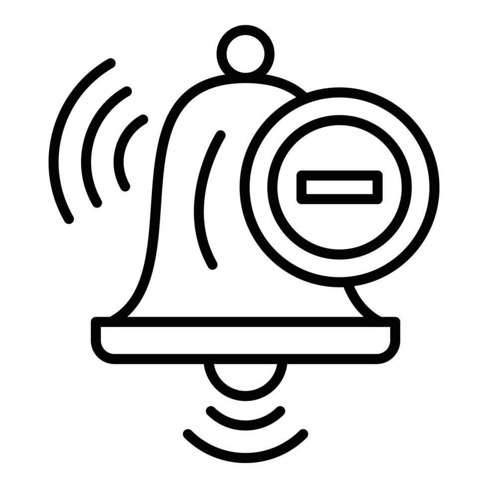 Remove Alarm Icon Style vector