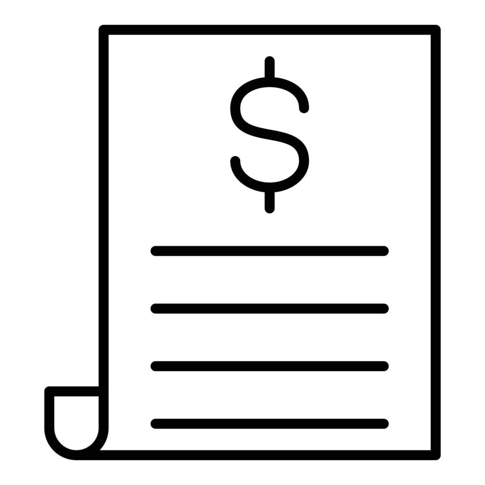 Bill Icon Style vector