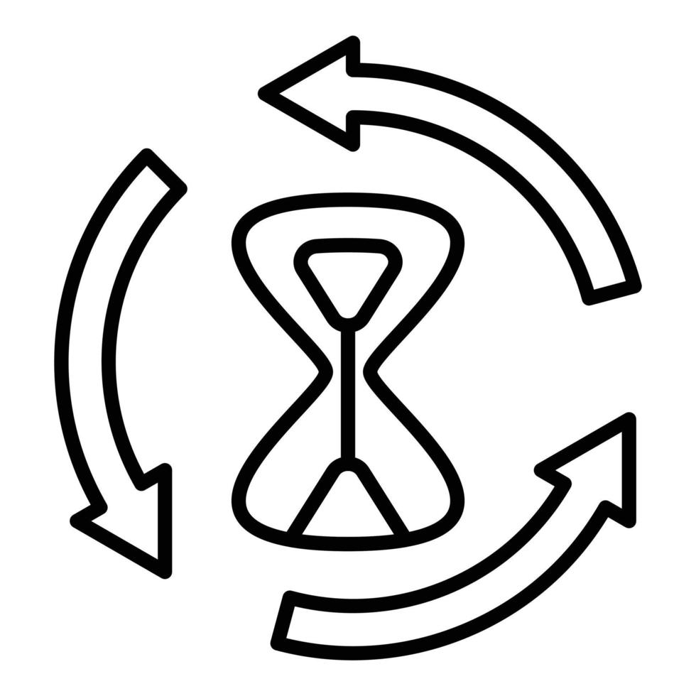 Time Loop Icon Style 7247047 Vector Art at Vecteezy