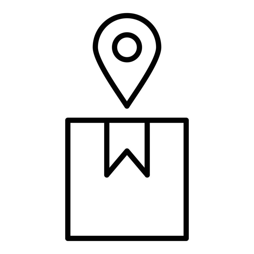 Parcel Tracking Icon Style vector