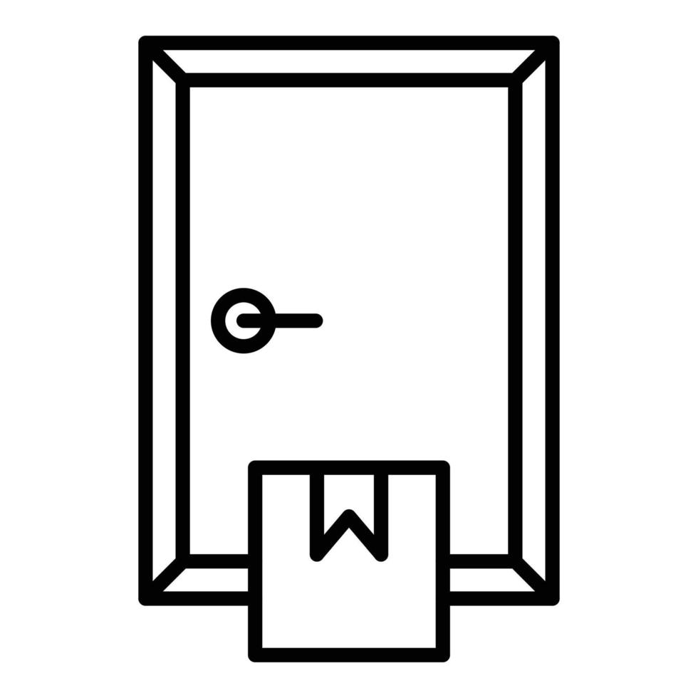 Door Delivery Icon Style vector