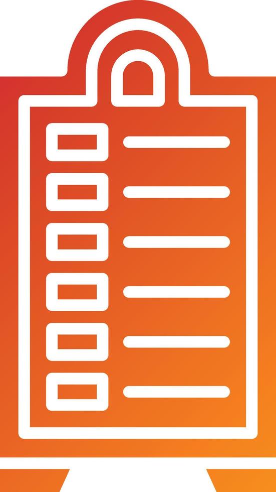 Menu Board Icon Style vector