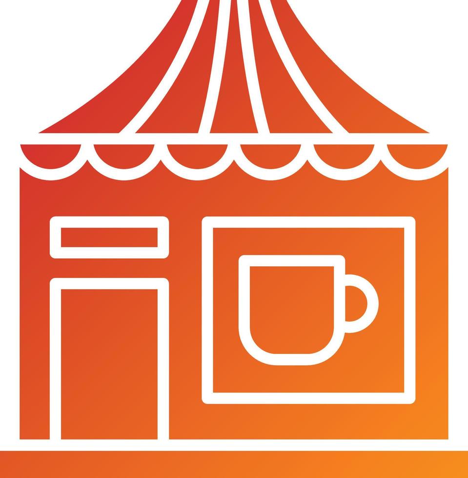 Tea Stall Icon Style vector