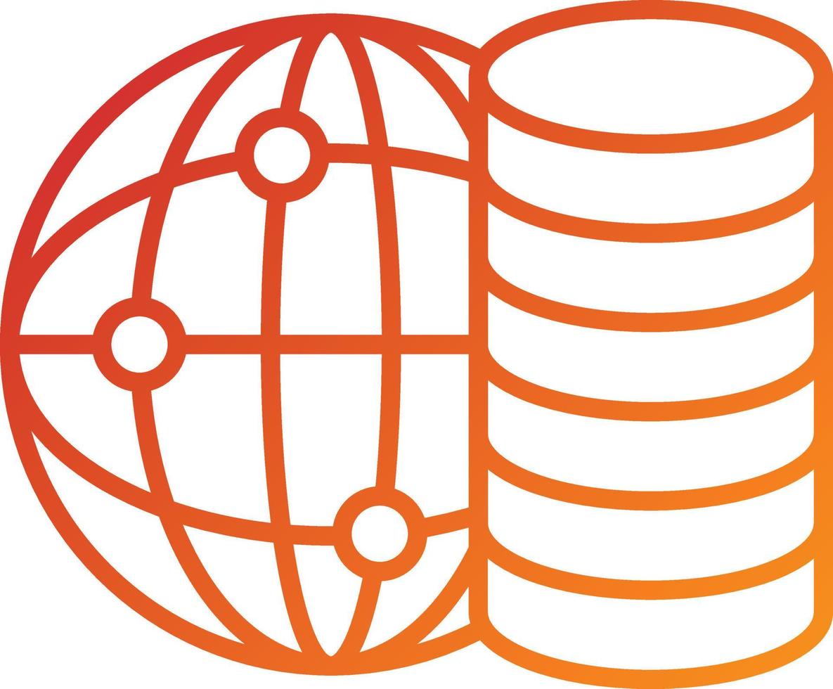 Big Data Icon Style vector