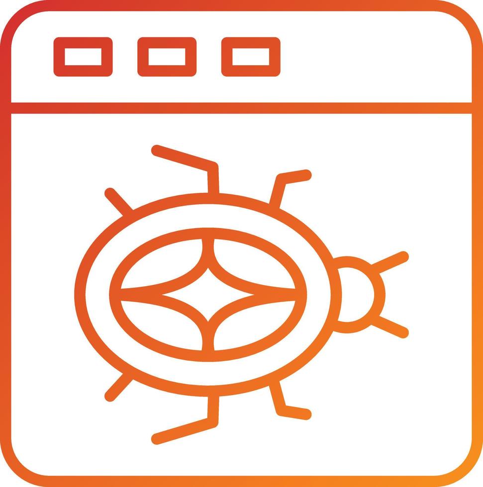 Website Bug Icon Style vector