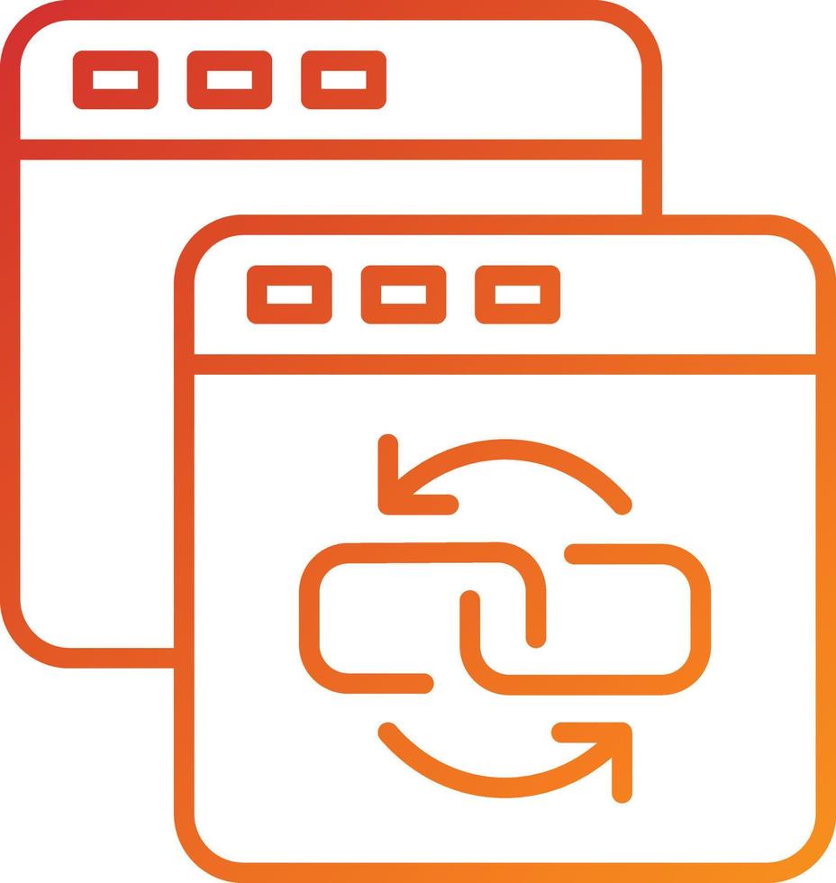 Backlink Icon Style vector