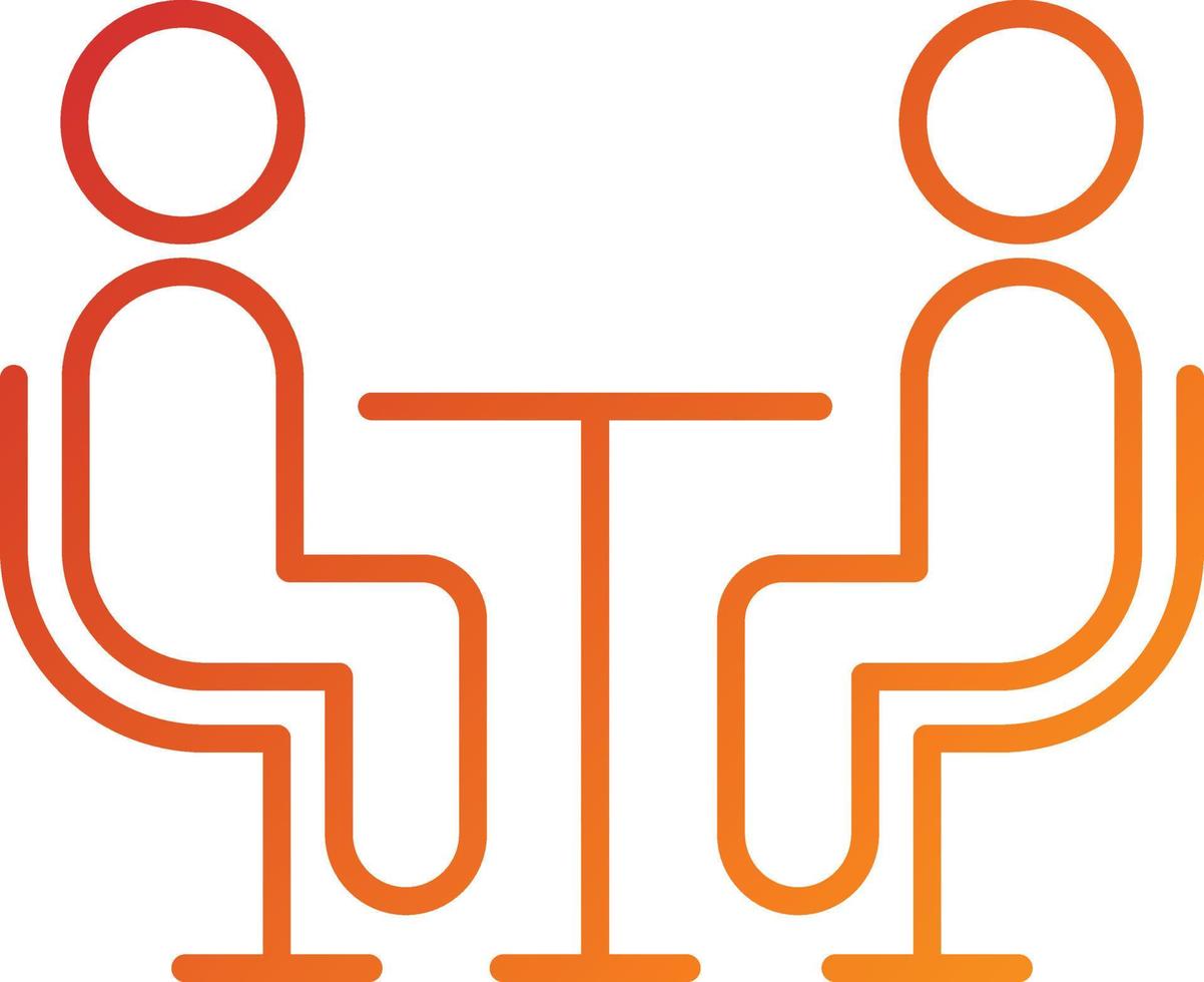 Interview Icon Style vector