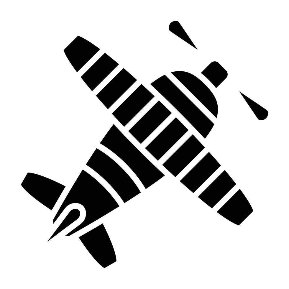 Biplane Icon Style vector