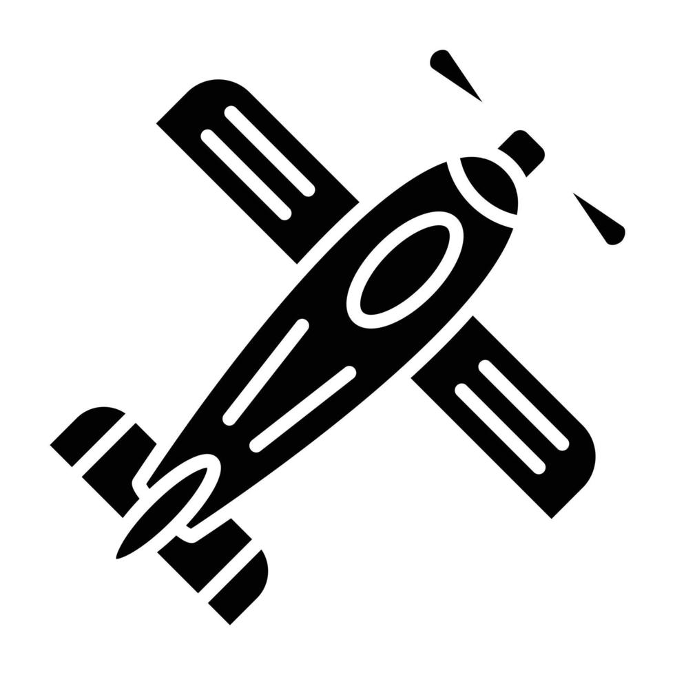 Monoplane Icon Style vector