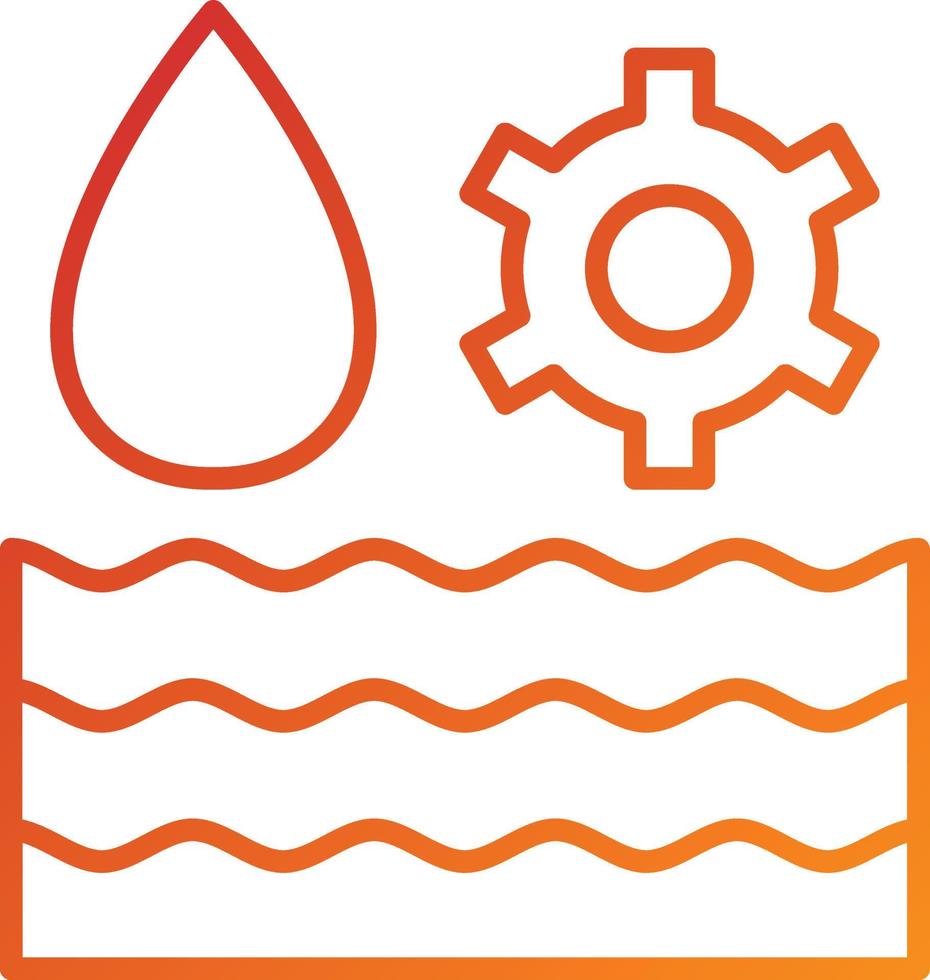 Water Management Icon Style vector