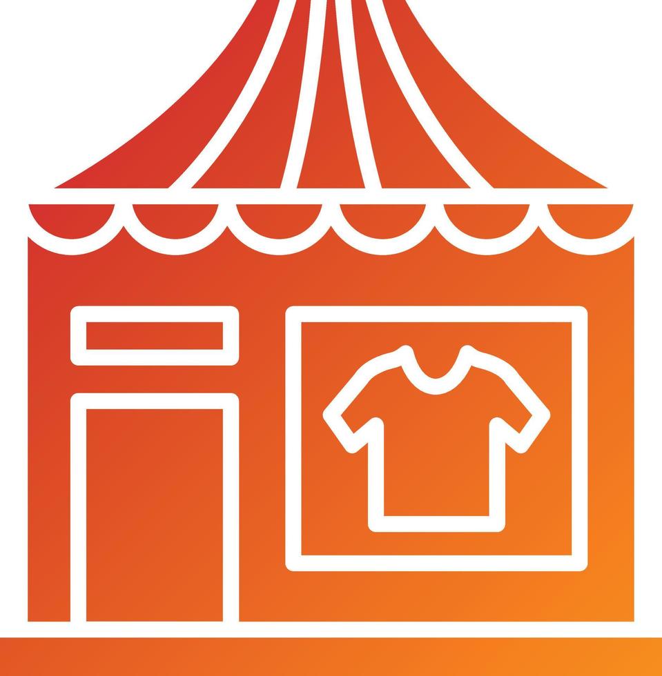 Clothing Store Icon Style vector