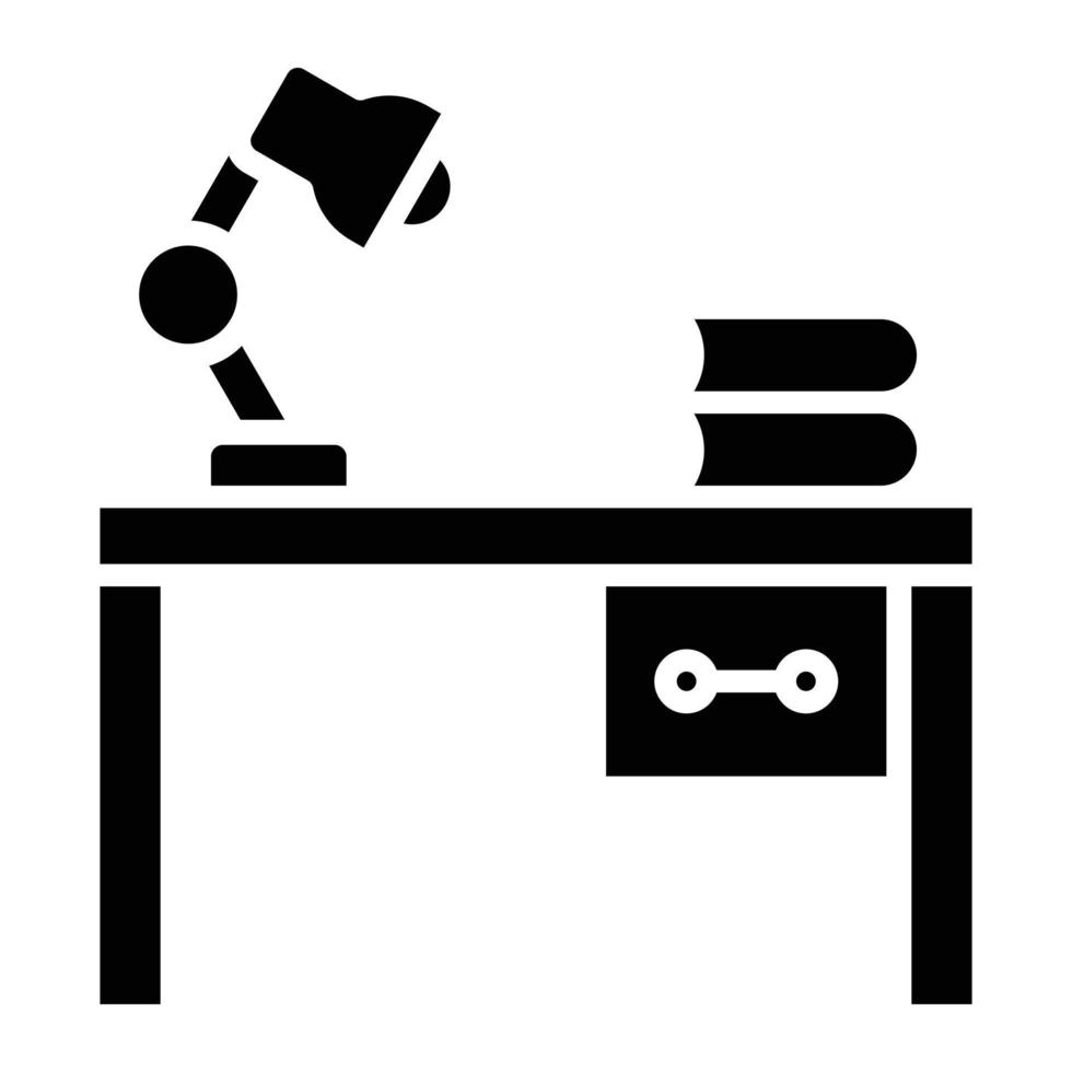 Study Table Icon Style vector