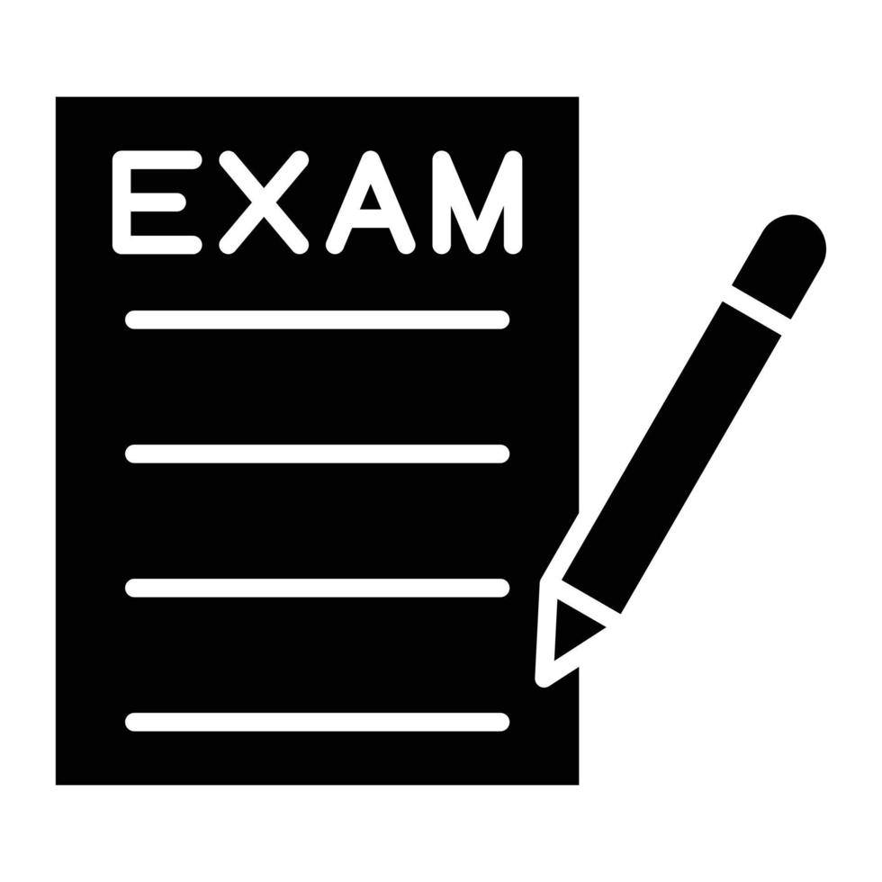 Exam Icon Style vector