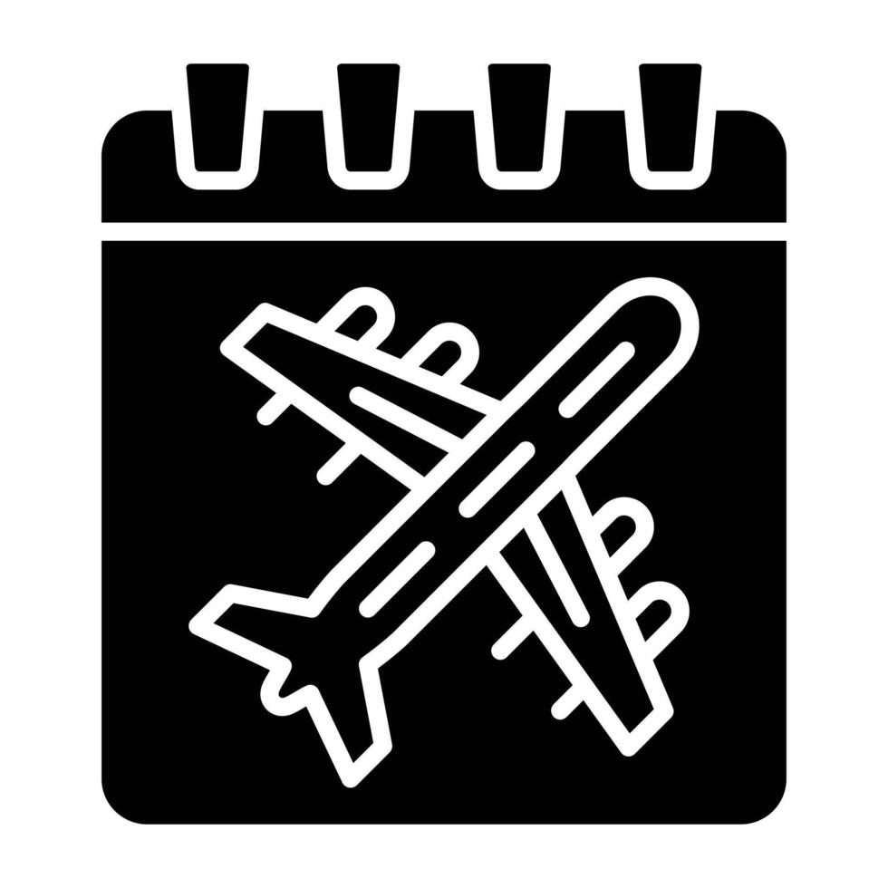 Travel Date Icon Style vector
