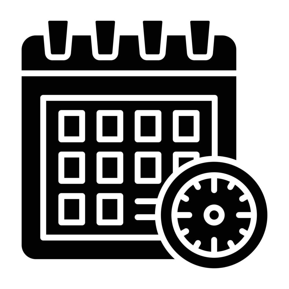 Deadline Icon Style vector