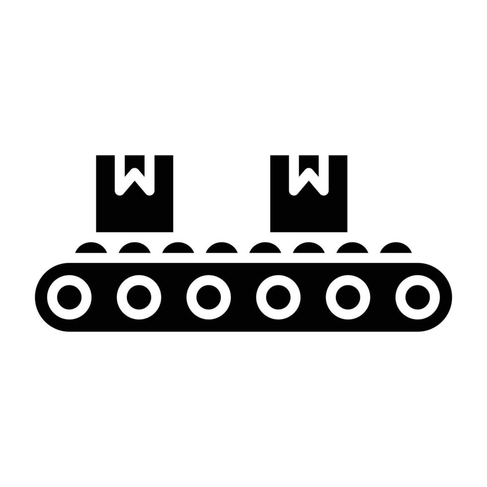 Conveyor Belt Icon Style vector