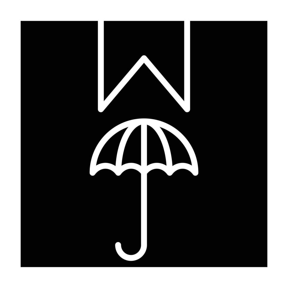 Keep Dry Icon Style vector