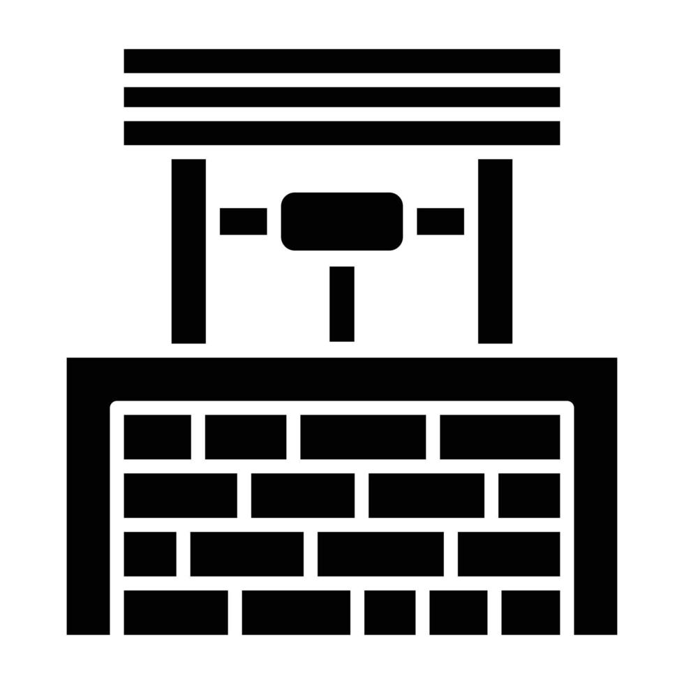 Water Well Icon Style vector