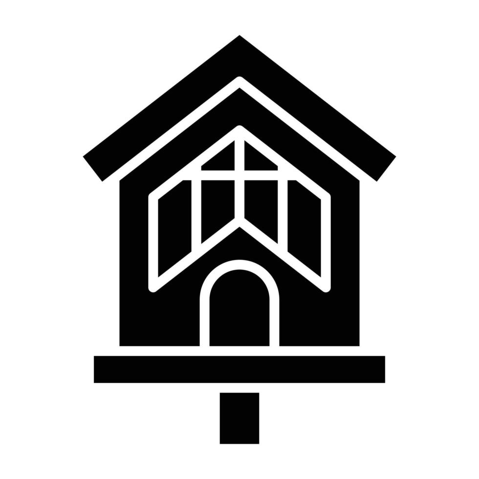 Bird House Icon Style vector