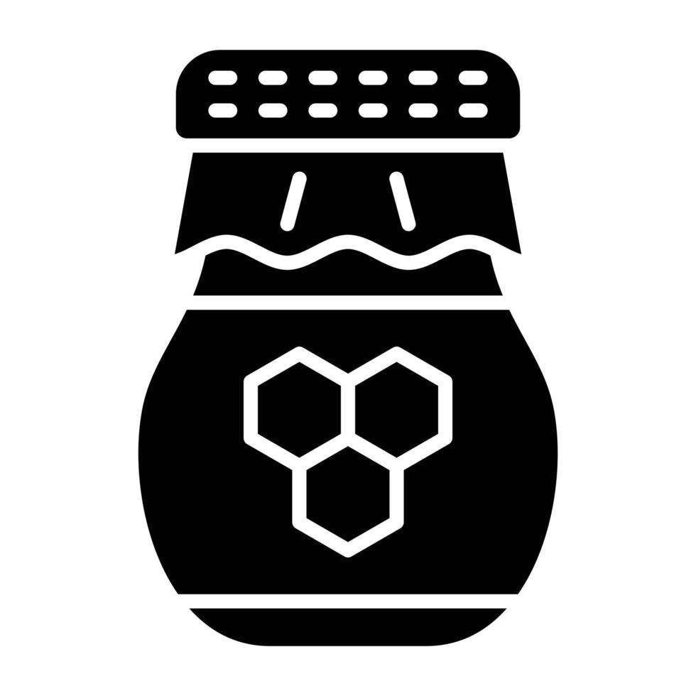 Honey Jar Icon Style vector