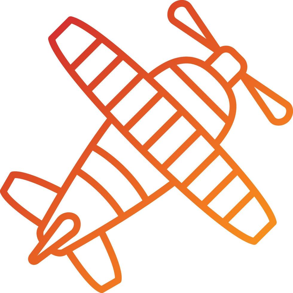 Biplane Icon Style vector