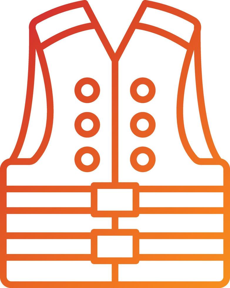 Life Jacket Icon Style vector