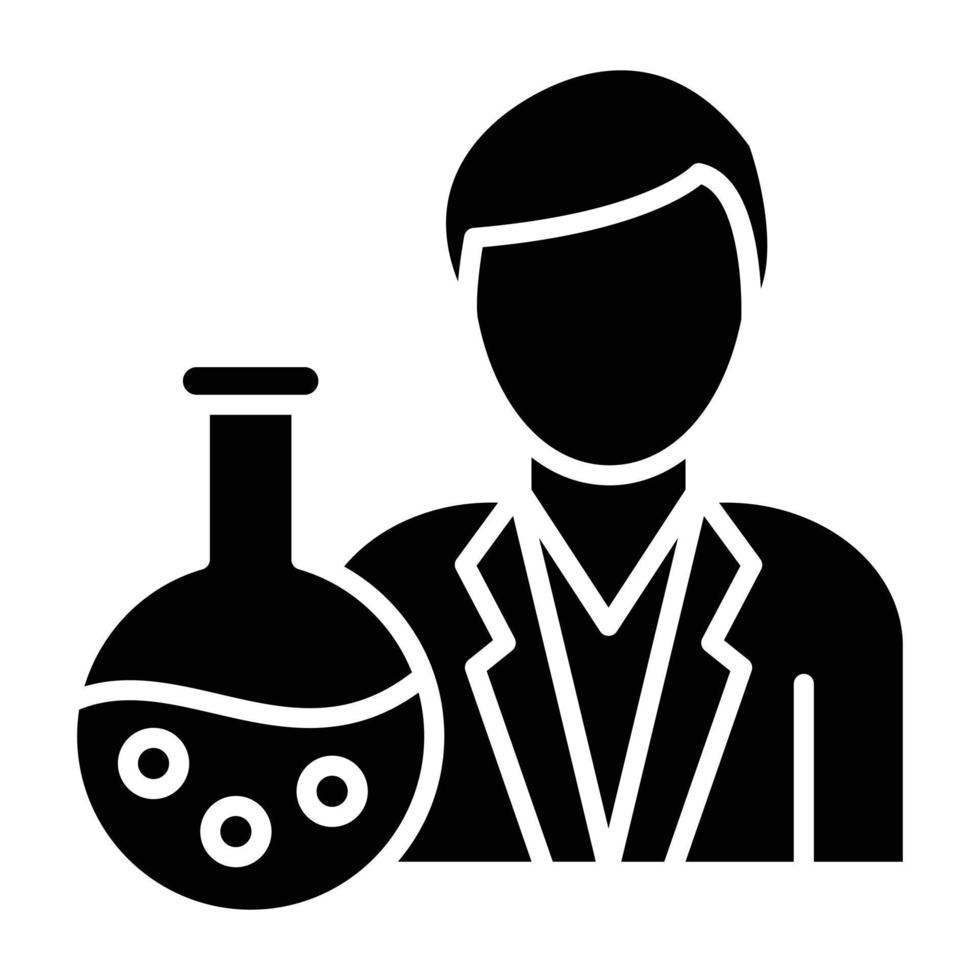 Chemist Icon Style vector