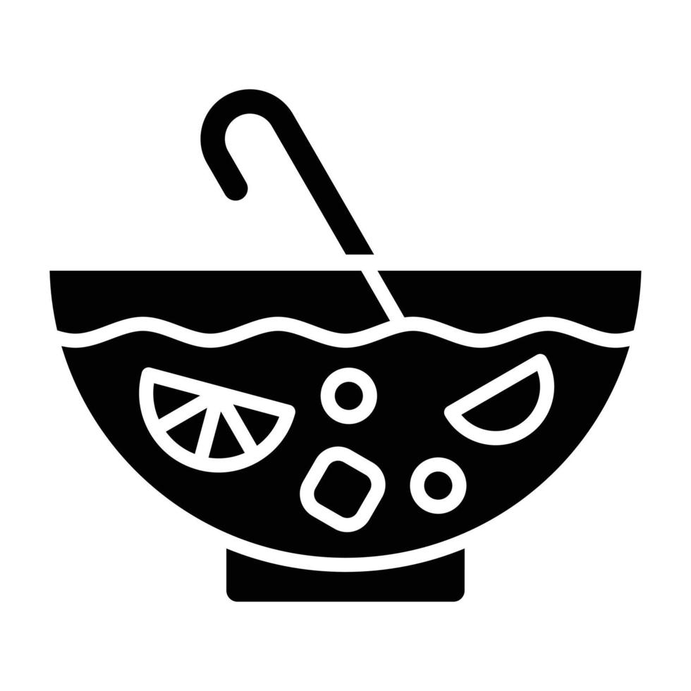 Birthday Punch Icon Style vector