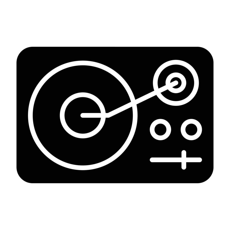 Turntable Icon Style vector