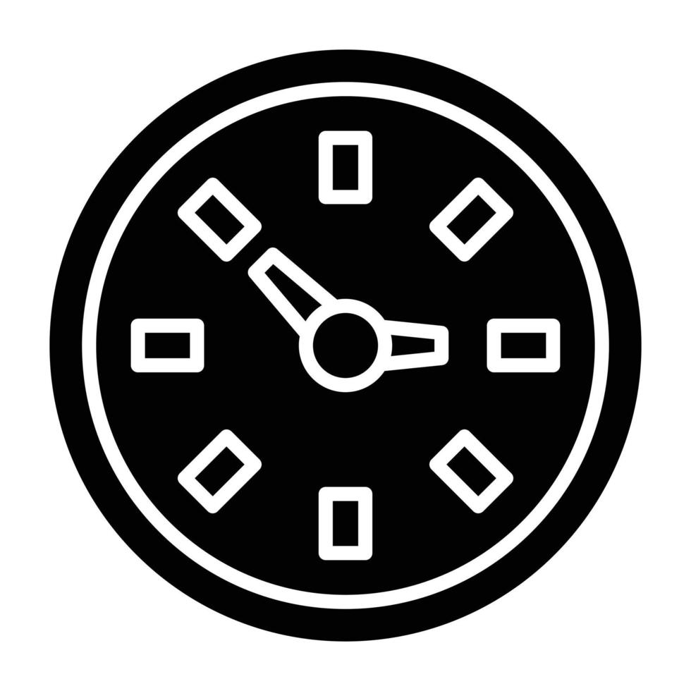 estilo de icono de reloj vector