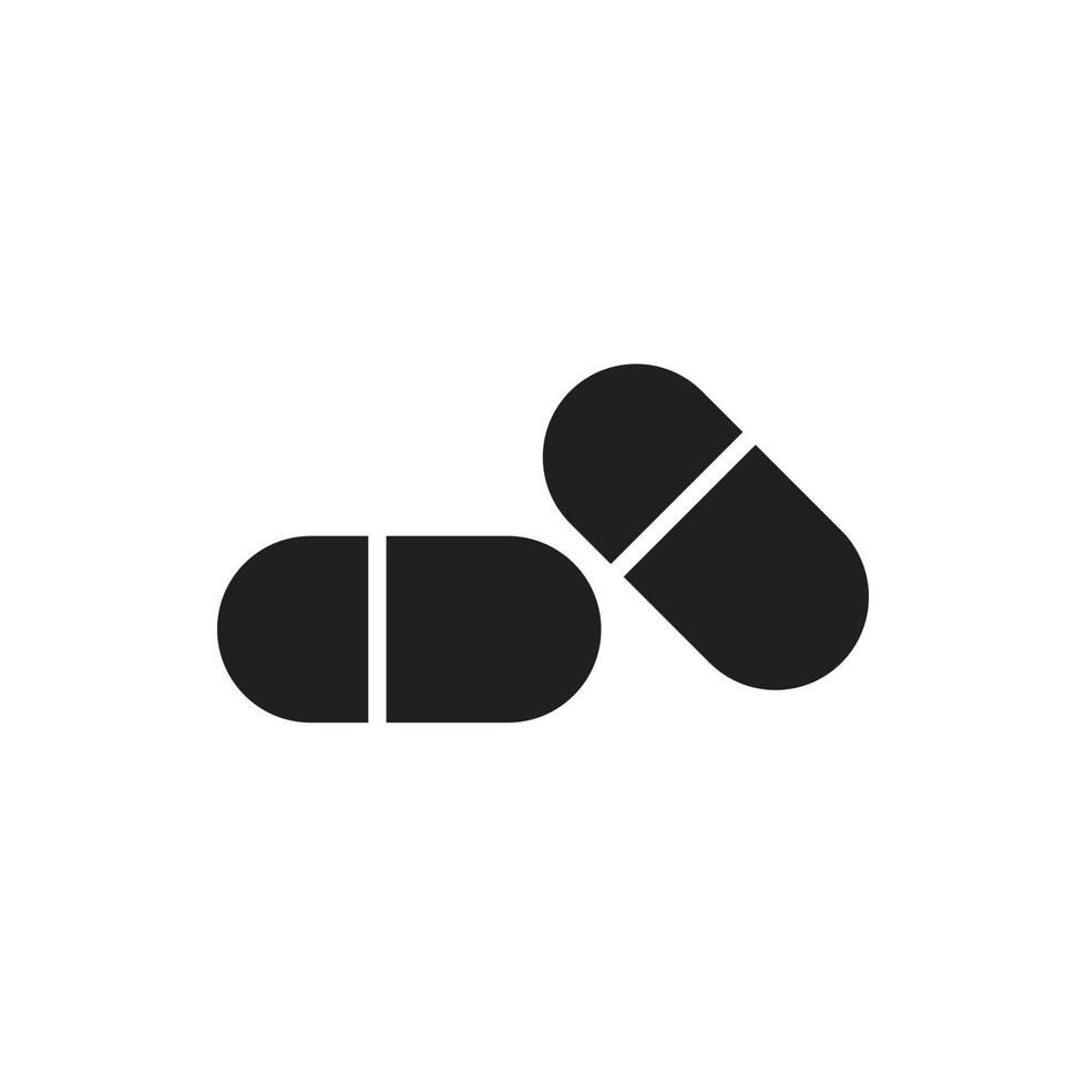 pill vector vector silhouette for website symbol icon