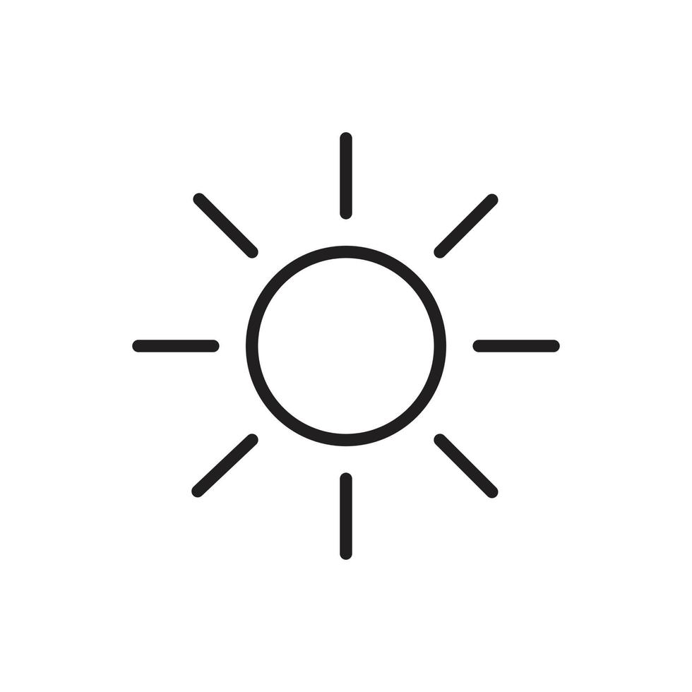 sun vector for icon symbol web illustration