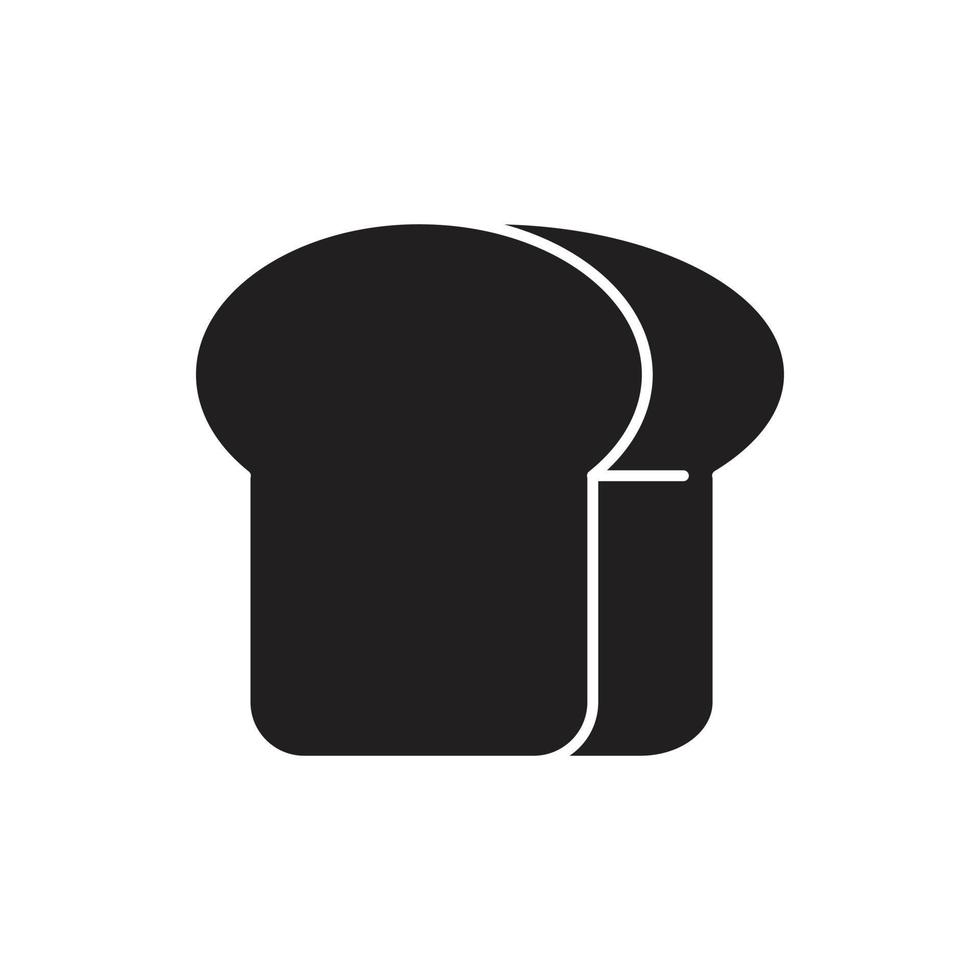 bread vector silhouette for website symbol icon