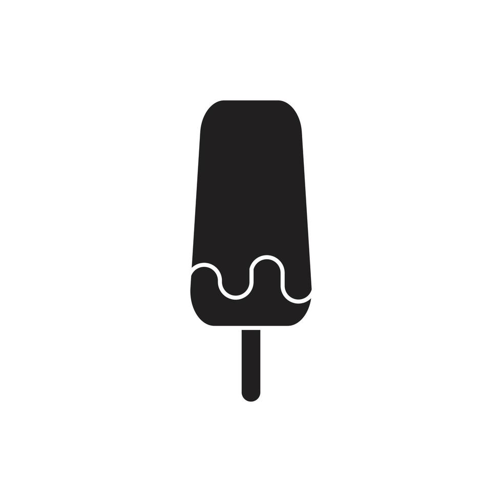 ice cream vector silhouette for website symbol icon