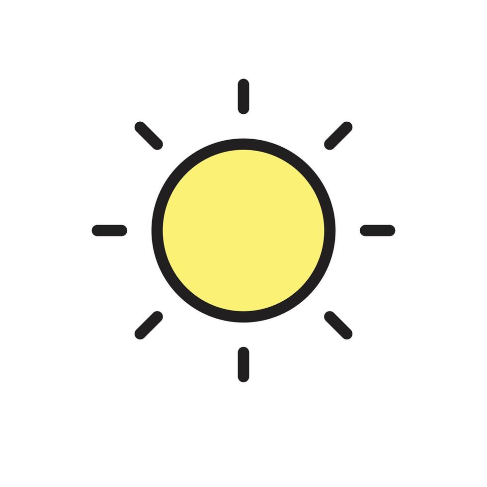 sun vector for icon symbol web illustration