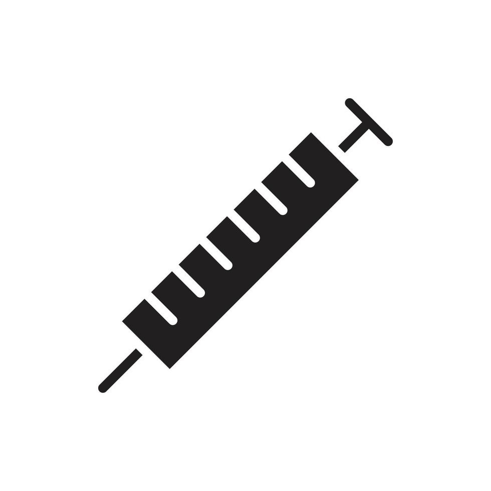 silueta vectorial de inyección para el icono del símbolo del sitio web vector