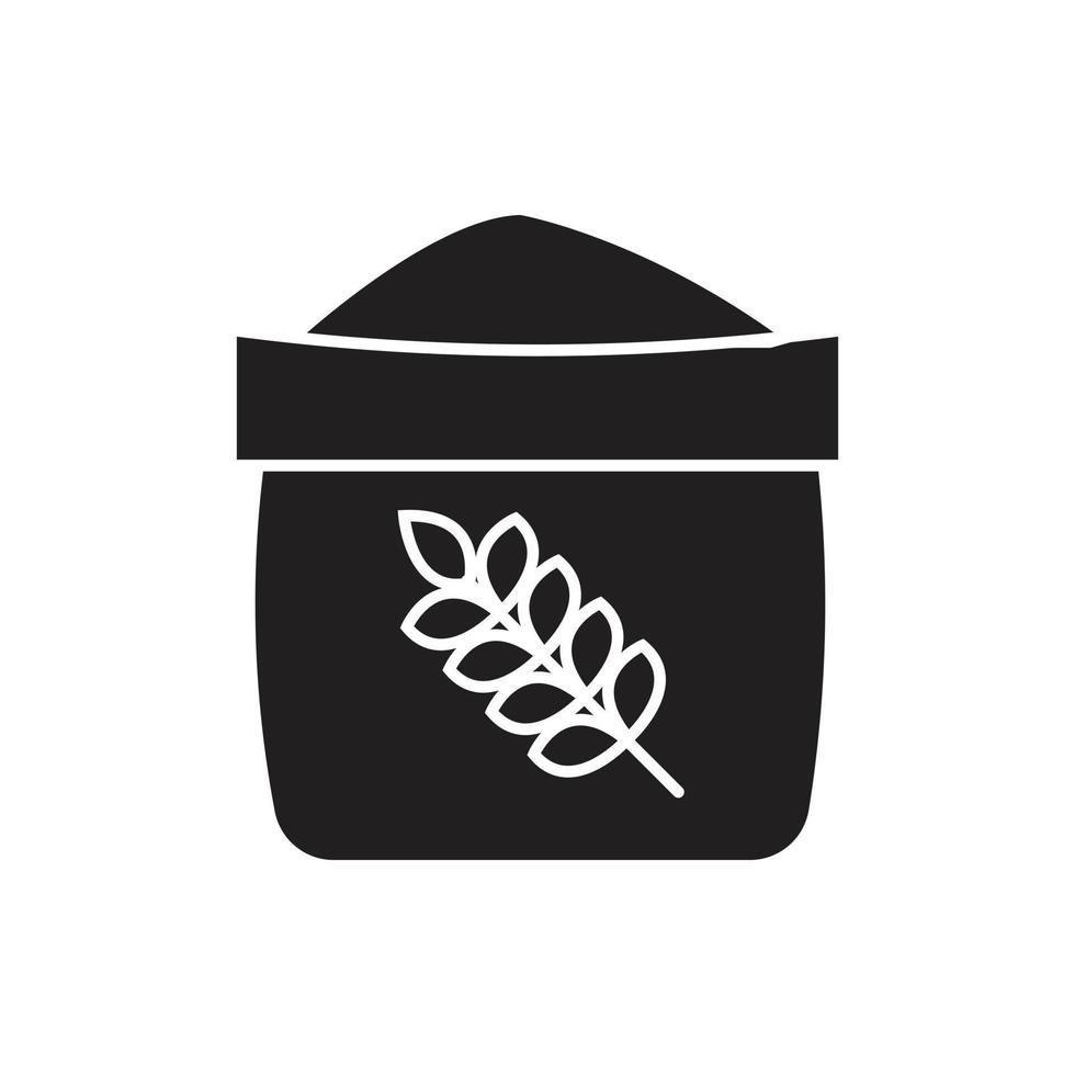 flour vector silhouette for website symbol icon