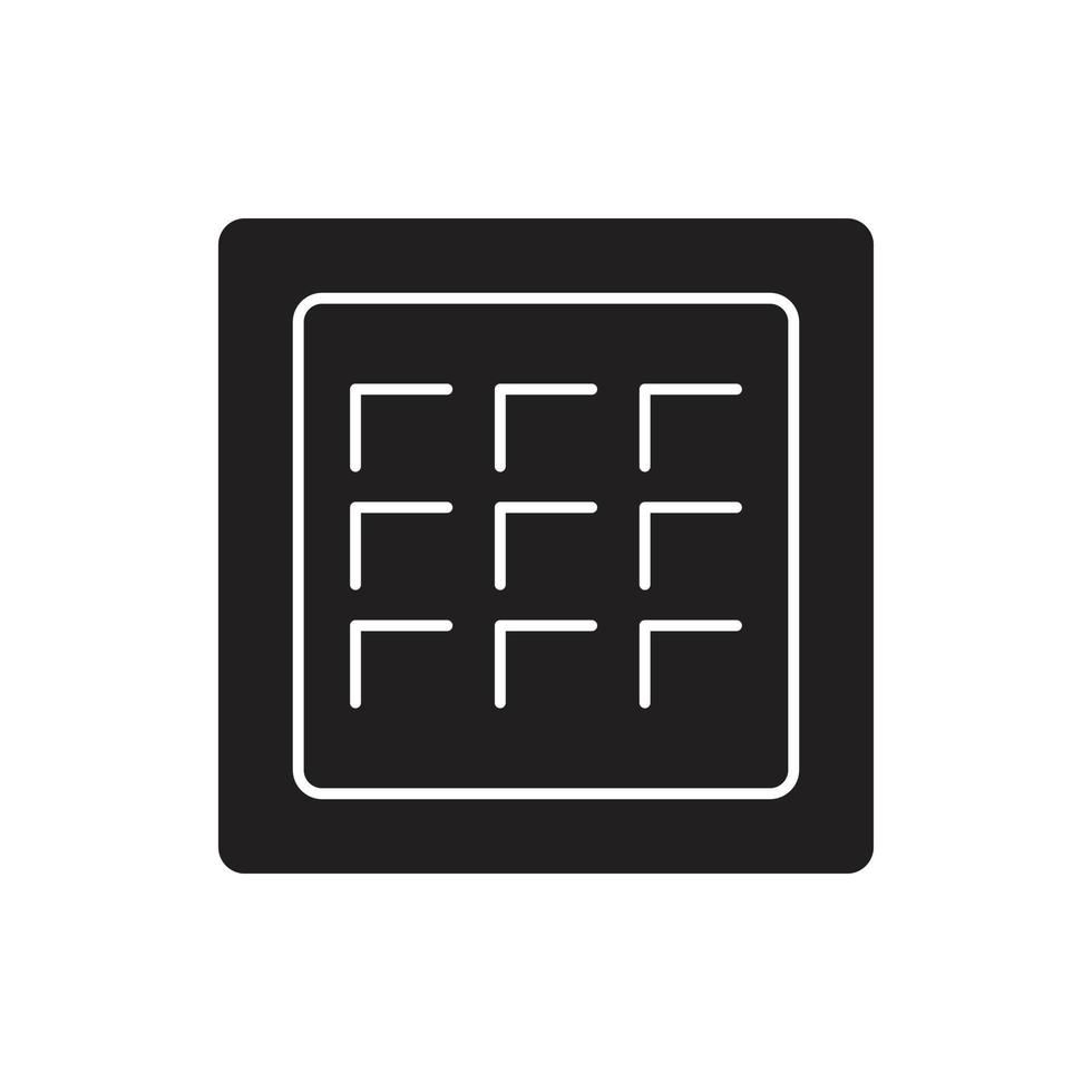 waffle vector silhouette for website symbol icon