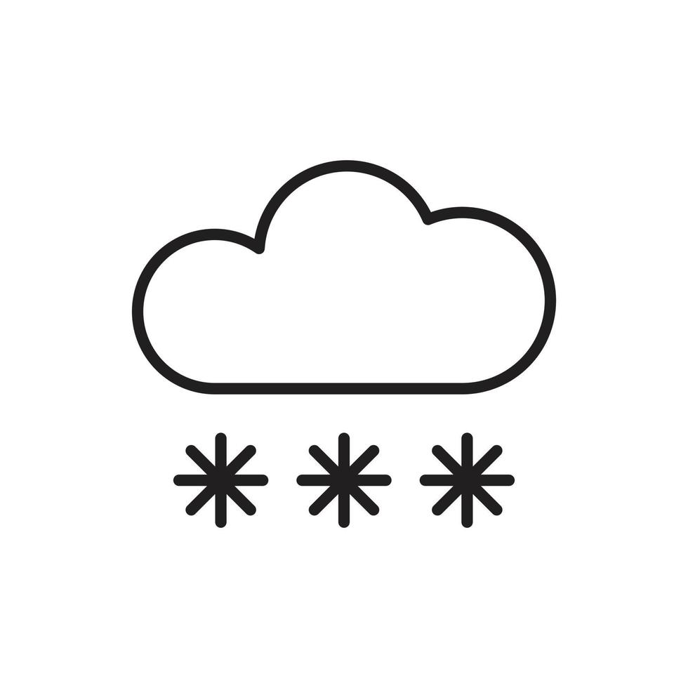 snow weather vector for icon symbol web illustration