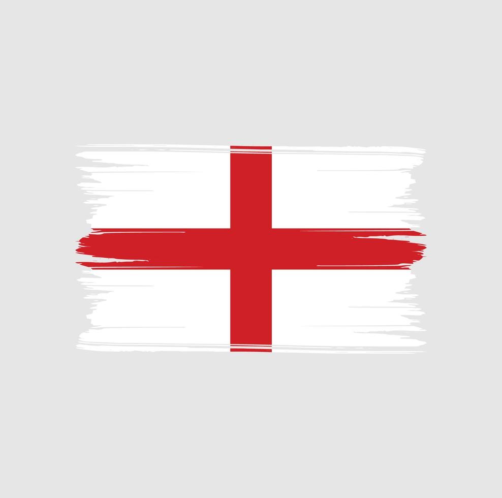 England Flag Brush Strokes. National Flag vector