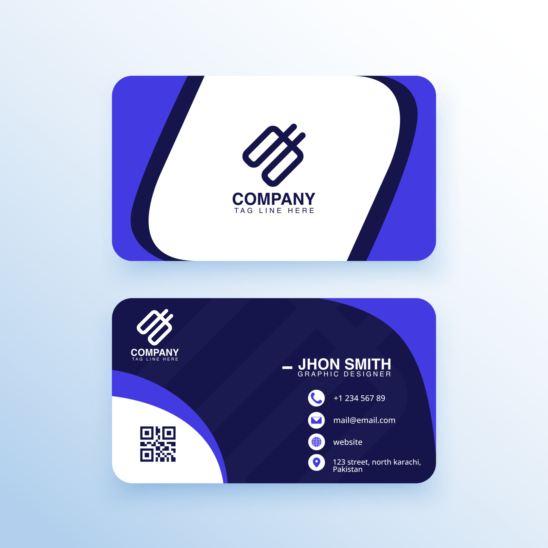 Visiting Card Vector Art, Icons, and Graphics for Free Download